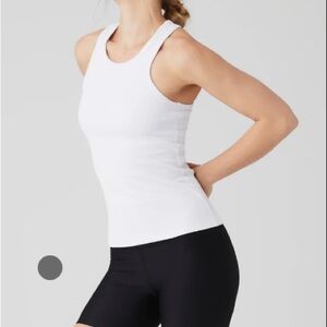 alo Ribbed Aspire Full Length Tank Top
